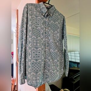 RARE Men's REYN SPOONER Western Shirt M, HAWAIIAN